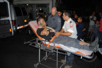 بالفيديو: اصابة شرطيين بحادث طرق بين دراجة نارية ومركبة في شارع ييفت بمدينة يافا